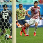 Cuellar hizo el único gol del Encuentro Colombia-Paraguay