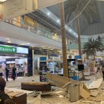 Se derrumba parte del techo en el Centro Comercial Unicentro3