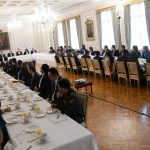 El Presidente Iván Duque encabeza la reunión de trabajo, en la Casa de Nariño, durante la cual se evaluaron los avances del Plan Ágora, que busca garantizar unas elecciones transparentes y seguras en octubre próximo