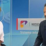 Mábel Lara, presentadora, y Jorge Acosta, gerente de NTC | Noticias Uno
