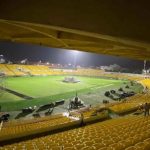 Así luce actualmente el estadio de futbol Jaime Morón de Cartagena, donde a partir de las 6 p.m. se inaugurarán los Juegos Nacionales. Cortesía