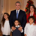 Una feliz Navidad, desean a los colombianos el Presidente Iván Duque, la Primera Dama de la Nación, María Juliana Ruiz, y sus hijos Luciana, Matías y Eloísa.