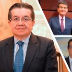 Ministros de Salud,Fernando Ruiz Gómez, Agricultura,Rodolfo Enrique Zea y Trabajo,Ángel Custodio Cabrera Báez