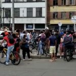 Desalojos en la localidad de los Martires en Bogotá
