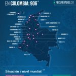 906 contagiados y 31 recuperados y 16 personas fallecidas por el COVID 19 en Colombia