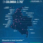 3.792 contagios y 179 muertes por COVID-19 reporto este domingo Minsalud