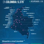 Son 5.379 contagios y 244 fallidos por Covid-19 según el último reporte del Ministerio de Salud de este domingo en Colombia
