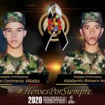 Soldados Jorman Contreras y Adalberto Romero,