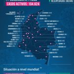 7.033 casos y 237 fallecimientos en las últimas 24 horas en Colombia-Mapa