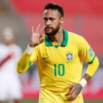 El brasileño Neymar celebra su tercer gol Paolo Aguilar / Pool via REUTERS