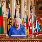 La Reina Isabel durante su mensaje del Día de la Mancomunidad Británica en el Castillo de Windsor Mar 5, 2021. Steve Parsons/Pool vía REUTERS