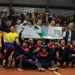 Colombia consiguió su clasificación a las finales de Madrid en marzo de 2020, en Bogotá. Foto FEDECOLTENIS