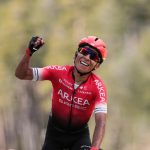 Nairo Quintana del Arkéa-Samsic líder de la Vuelta a Asturias 2021.