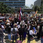 Viernes 07 de mayo manifestación en Bogotá
 May 7, 2021.  REUTERS/Luisa Gonzalez