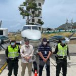 Avioneta cargada con cocaína del esposo de Alejandra Azcarate.Foto: Suministrada