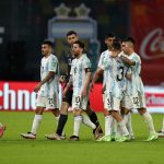 Futbolistas de Argentina tras el empate como local ante Chile por la eliminatoria sudamericana al Mundial 2022. Jun 3, 2021 POOL via REUTERS/Agustin Marcarian