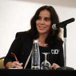 Antonia Urrejola, presidenta de la Comisión Interamericana de Derechos Humanos (CIDH) atiende una conferencia de prensa en Bogotá, Colombia, 7 de junio, 2021, REUTERS/Nathalia Angarita NO VENTAS NO ARCHIVO