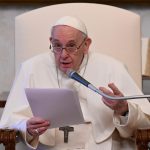 El Papa Francisco en aundiencia general, El Vaticano , 28 abril 2021.
Vatican Media/Entregada vía REUTERS