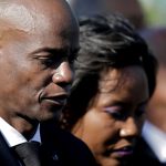 El asesinado presidente de Haiti Jovenel Moise y su esposa Martine en el décimo aniversario del terremoto que asoló al país en 2010.REUTERS/Andres Martinez Casares/