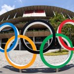 Vista general de los Anillos Olímpicos fuera del Estadio Nacional, la sede principal de los Juegos Olímpicos de Tokio 2020, Tokio, Japón, 20 julio 2021.
REUTERS/Kim Kyung-Hoon