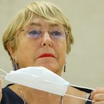 La Alta Comisionada de la ONU para los Derechos Humanos, Michelle Bachelet, asiste a una sesión del Consejo de Derechos Humanos en las Naciones Unidas en Ginebra, Suiza, 13 de septiembre de 2021. REUTERS/Denis Balibouse