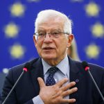 El responsable de Asuntos Exteriores de la Unión Europea, Josep Borrell, durante la sesión plenaria del Parlamento Europeo celebrada en Estrasburgo, Francia, el 14 de septiembre de 2021. Julien Warnand/Pool vía REUTERS