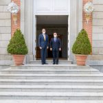 El Presidente Iván Duque Márquez fue recibido este jueves por el Rey de España, Felipe VI, en el Palacio de la Zarzuela. “El objetivo es fortalecer las relaciones comerciales”, expresó el Mandatario colombiano.
