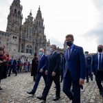 El presidente de Galicia ,Alberto Nuñez recibió a su homologo de Colombia,Ivan Duque