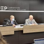 El fiscal de la Corte Penal Internacional (CPI), Karim Khan  en la JEP