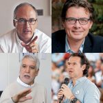 Juan Carlos Echeverry, Alejandro Gaviria,Enrique Peñalosa y Federico Gutiérrez