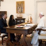 El papa Francisco en audiencia privada con El secretario general de la CAN, Jorge Hernando Pedraza