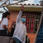 Gustavo Petro en campaña en Caldono, Cauca