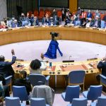 Vista panorámica de la sesión del Consejo de Seguridad de la ONU sobre la situación en Ucrania celebrada este domingo. ONU/Loey Felipe