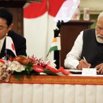 El primer ministro indio, Narendra Modi (R), y el primer ministro japonés, Fumio Kishida, (Japón, Nueva Delhi) EFE/EPA/HARISH TYAGI