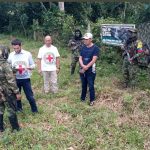 El Comité Internacional de la Cruz Roja (CICR) recibió hoy a un patrullero de la Policía nacional que estaba en poder de la Columna Móvil Jaime Martínez.