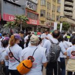En Bogotá los trabajadores salieron a las calles desde el Parque Nacional a la Plaza de Bolívar para conmemorar su día