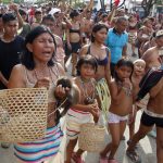 Indígenas del pueblo Barí marcharon para reclamar sus derechos de vivir en armonía con la naturaleza, el 14 de mayo de 2022, en Tibú (Colombia). EFE/ Mario Caicedo