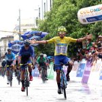Luis Carlos Chía de Team_SuperGIROS ganó la tercera etapa de la Vuelta a Colombia Ministerio del Deporte 2022, que se disputó este domingo sobre 116.9 kilómetros entre Sincelejo y Montería