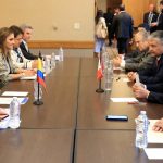 Reunión entre los presidente de Colombia Iván Duque y de Perú Pedro Castillo y sus equipos de trabajajo en la Cumbre de las Americas
