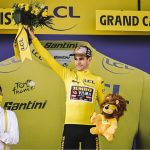 El belga Wout Van Aert se quedó con la victoria en la cuarta etapa del Tour de Francia, ampliando su diferencia como líder de la clasificación general de la carerra. A.S.O.Pauline Ballet