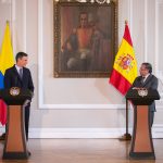 Declaración conjunta del presidente Gustavo Petro con el el Presidente de España. Foto Presidencia