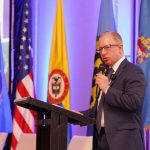 Brian Harris, director de INL Bogotá, durante la apertura del Diálogo estratégico para la seguridad marítima en Cartagena