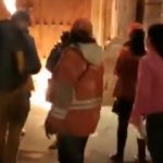 Encapuchadas intentan quemar Catedral Primada de Bogotá