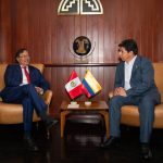 Hace unas semanas, el presidente Gustavo Petro se había reunido, en Perú, con su homólogo Pedro Castillo Foto Cortesía: Presidencia de la República / PISCOV
