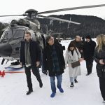Llegada del Presidente Gustavo Petro y su comitiva a Davos, Suiza, para participar en la reunión del Foro Económico Mundial. Foto Cristian Garavito - Presidencia