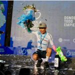 Miguel Ángel López ganó la Vuelta a San Juan de 2023, que concluyó este domingo tras la disputa de la séptima y última etapa .Foto Oficina de prensa VUELTA A SAN JUAN
