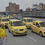 Gobierno no pudo evitar paro nacional de taxis. Foto EL NUEVO SIGLO