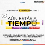 Migración Colombia activó el Plan Integral 'Aún estás a tiempo', dirigido a migrantes venezolanos