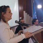 Juliette de Rivero la Representante en Colombia del Alto Comisionado de la ONU para los Derechos Humanos presento el informe anual de ddhh que se presentará el próximo martes 7 en Ginebra, Suiza, ante el Consejo de Derechos Humanos.