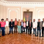 Reunión del presidente Gustavo Petro y la ministra de trabajo Gloria Inés Ramírez con directivos de FECODE
